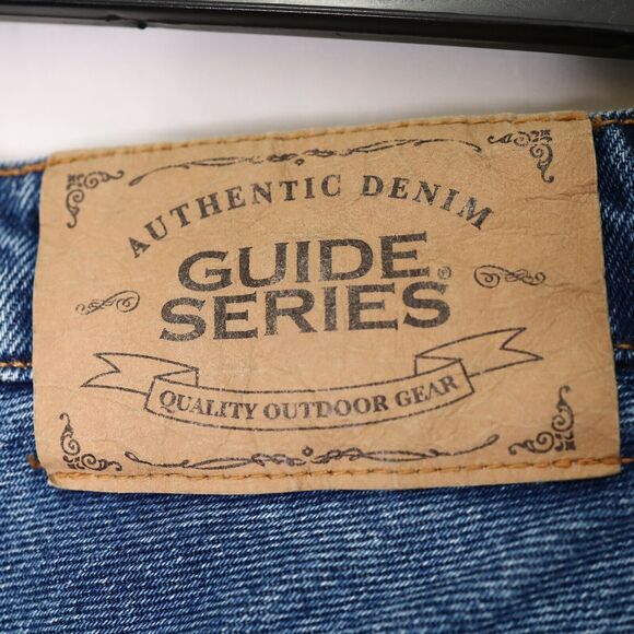 Guide Series Jeans Womens 14 Fleece Lined Blue Denim Straight Leg High Rise - Picture 6 of 11